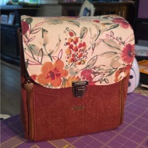 Homemade Floral Canvas Women's Backpack